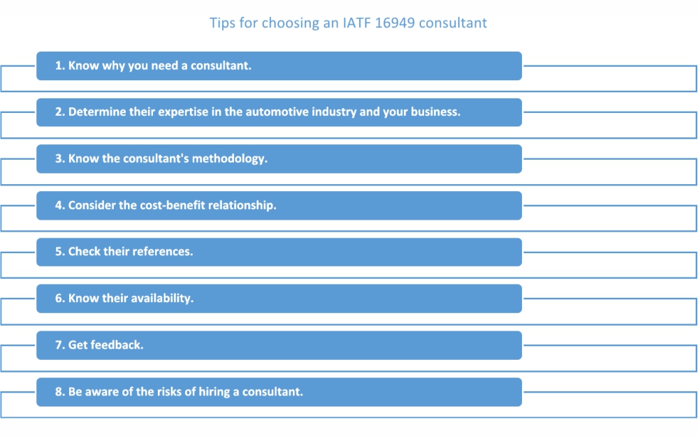 How to choose an IATF 16949 consultant: 8 expert tips