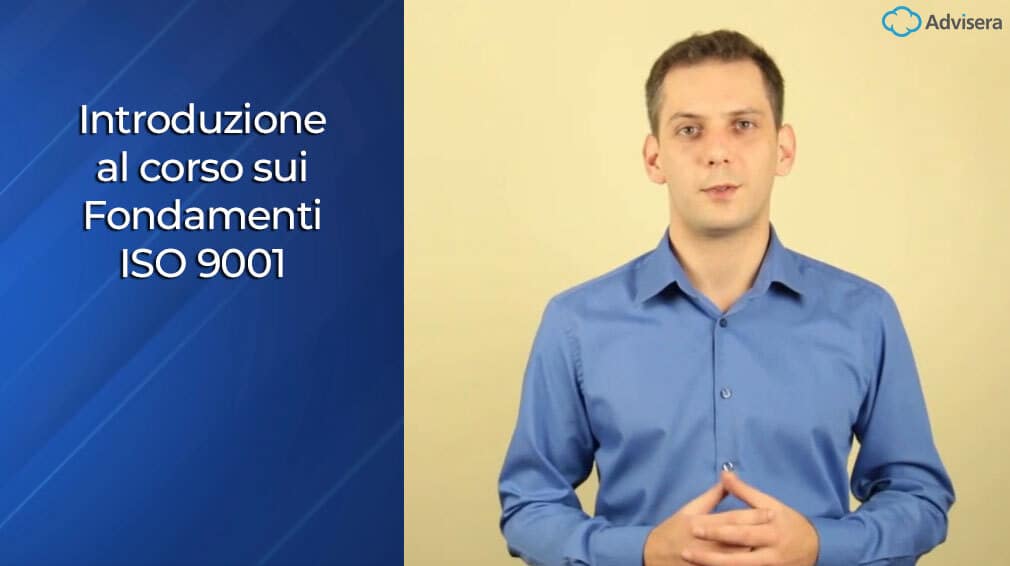 Corso sui Fondamenti della ISO 9001 - Advisera