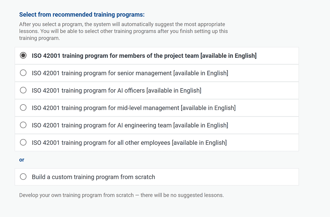 ISO 42001 Training & Awareness - Advisera