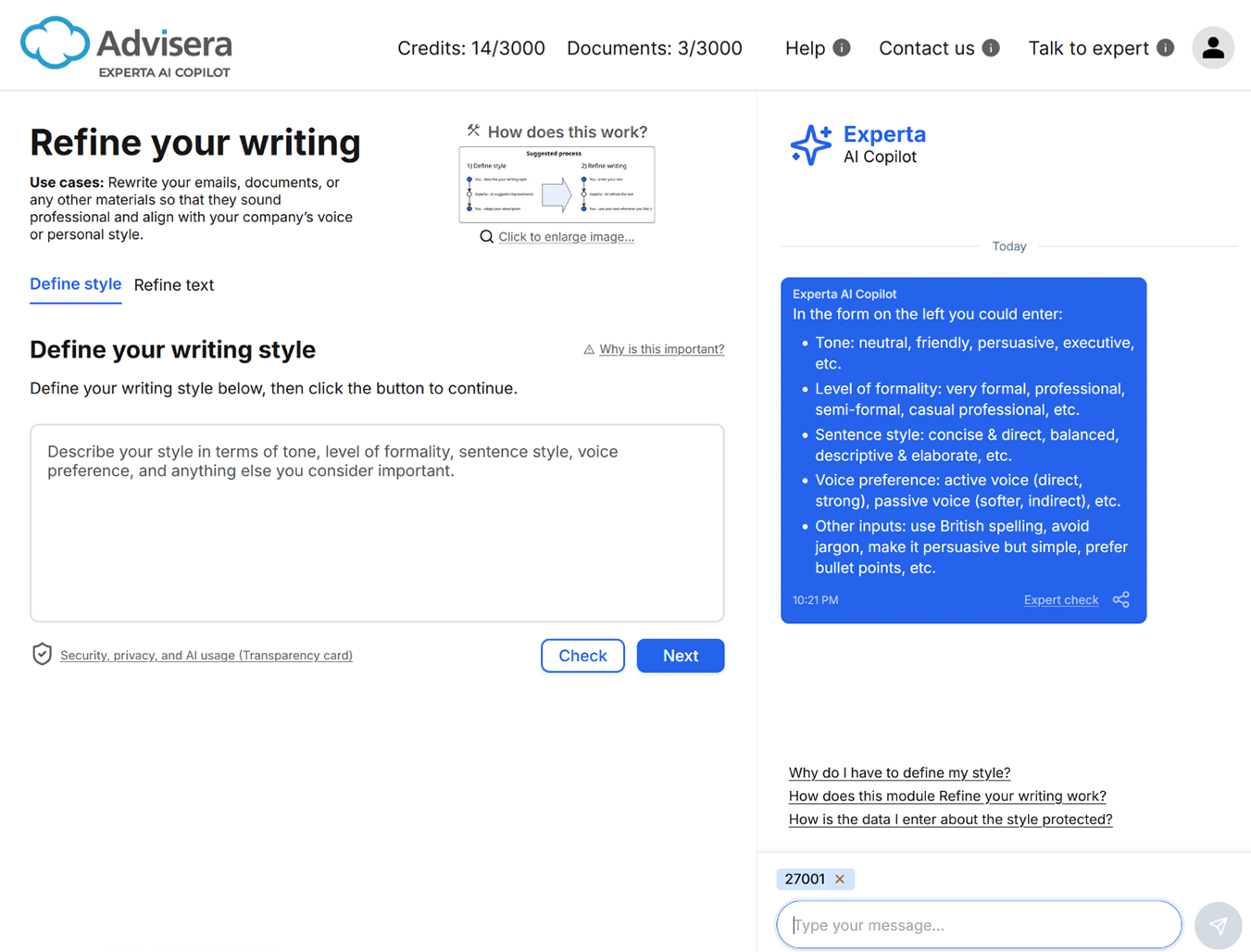 Refine your writing — with AI built for compliance work - Advisera