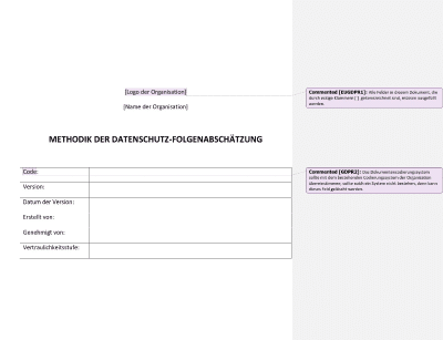 Methodik der Datenschutz-Folgeabschätzung - Advisera