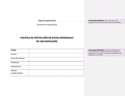 Política de Protección de Datos Personales de los Empleados - Advisera