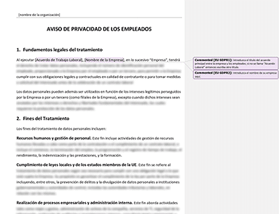 Aviso de Privacidad de los Empleados - Advisera