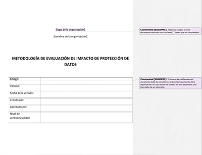 Metodología de Evaluación de Impacto de Protección de Datos - Advisera