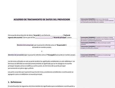 Acuerdo de Tratamiento de Datos del Proveedor - Advisera