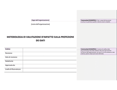 Metodologia di Valutazione d'Impatto sulla Protezione dei Dati - Advisera