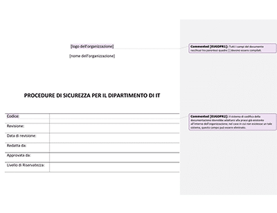 Procedure di Sicurezza per il Dipartimento di IT - Advisera