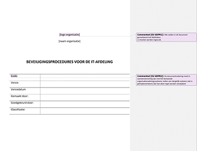 Beveiligingsprocedures voor de IT Afdeling - Advisera