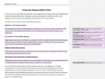 Corporate Responsibility Policy - 16949Academy