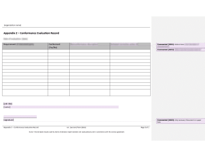 Conformance Evaluation Record - 16949Academy