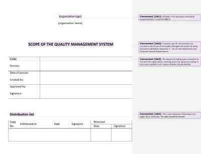 Scope of the Quality Management System - 16949Academy