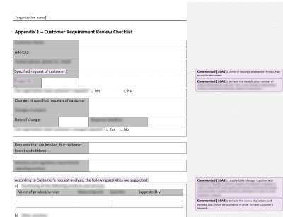 Customer Requirement Review Checklist - 16949Academy