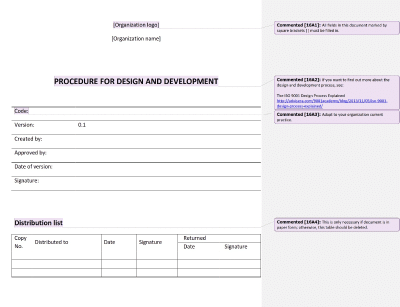 Procedure for Design and Development - 16949Academy