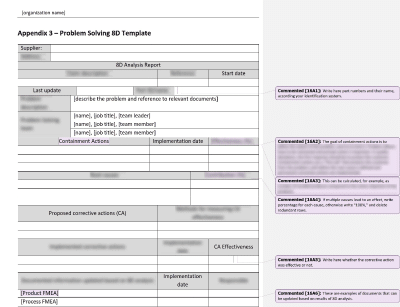 Problem Solving 8D Template - 16949Academy