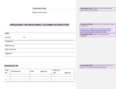Procedure for Measuring Customer Satisfaction - 16949Academy