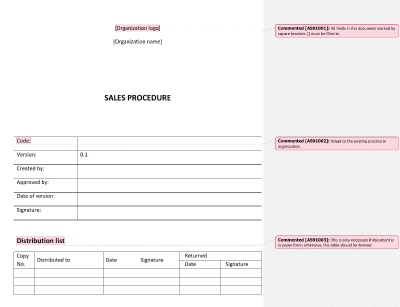 Sales Procedure - 9100Academy