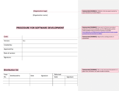 Procedure for Software Development - 9100Academy