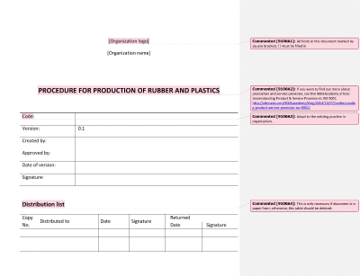 Procedure for Production of Rubber and Plastics - 9100Academy