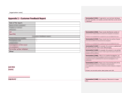 Customer Feedback Report - 13485Academy