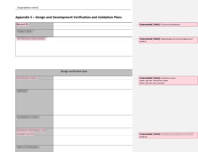 Design and Development Verification and Validation Plans - 13485Academy