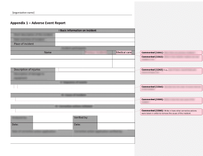 Adverse Event Report - 13485Academy