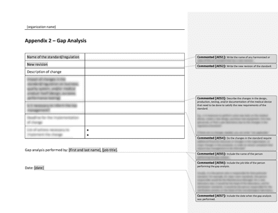 GAP Analysis - 13485Academy
