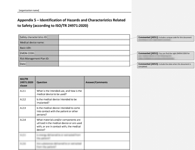 Identification of Hazards and Characteristics Related to Safety - 13485Academy