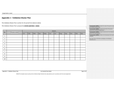 Validation Master Plan - 13485Academy