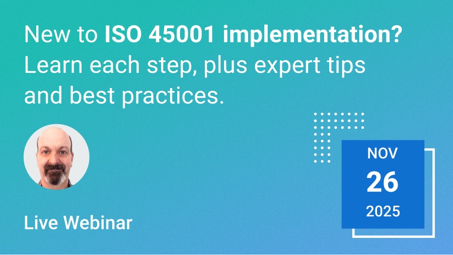 ISO 45001: 12 steps for the OHSMS implementation process [free webinar]