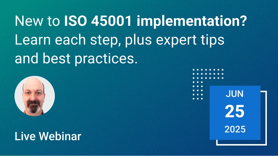 ISO 45001: 12 steps for the OHSMS implementation process [free webinar]