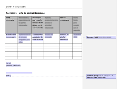 Lista de partes interesadas - 9001Academy