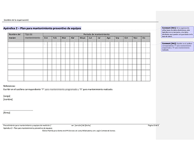 Plan para mantenimiento preventivo de equipos - 9001Academy