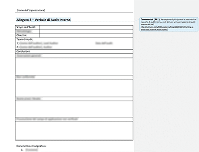 Verbale di Audit Interno - 9001Academy