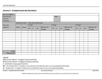 Enregistrement des formations - 9001Academy