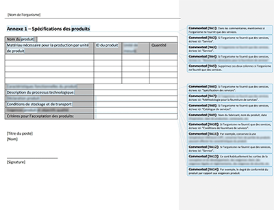 Spécifications des produits - 9001Academy