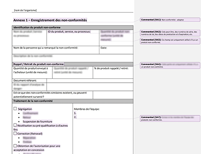 Enregistrement des non-conformités - 9001Academy