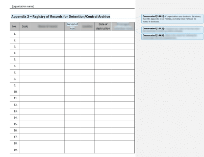 Registry of Records for Detention/ Central Archive - 14001Academy