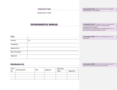 Environmental Manual - 14001Academy