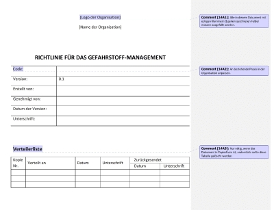 Richtlinie für das Gefahrstoff-Management - 14001Academy