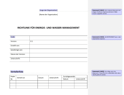 Richtlinie für Energie- und Wasser-Management - 14001Academy