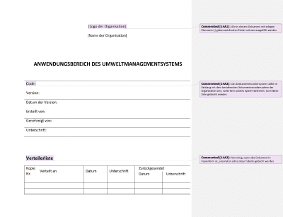 Anwendungsbereich des Umweltmanagementsystems - 14001Academy