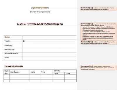 Manual del Sistema de Gestión Integrado - 14001Academy