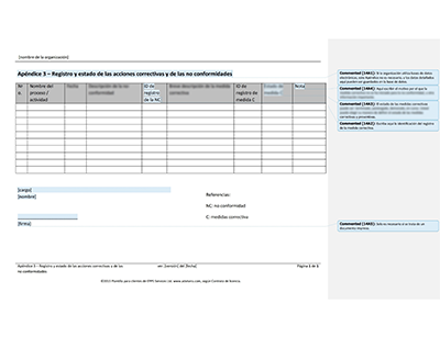 Registro y estado de las acciones correctivas y de las no conformidades - 14001Academy
