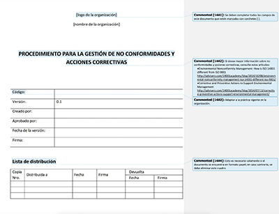 Procedimiento para la gestión de no conformidades y acciones correctivas - 14001Academy