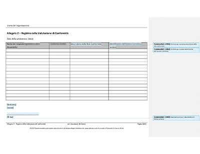 Registro della Valutazione di Conformità - 14001Academy