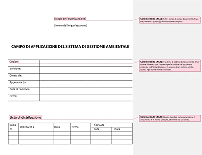 Campo di Applicazione del Sistema di Gestione Ambientale - 14001Academy