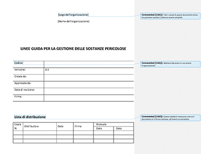 Linee Guida per la Gestione delle Sostanze Pericolose - 14001Academy
