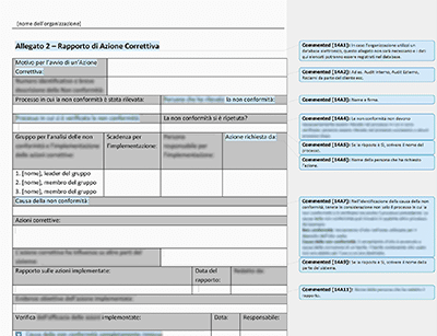 Rapporto di Azione Correttiva - 14001Academy