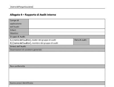 Rapporto di Audit Interno - 14001Academy