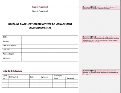 Domaine d'application du système de management environnemental - 14001Academy